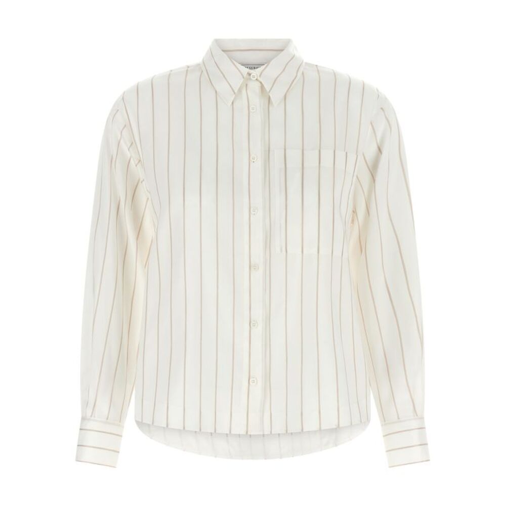 Peserico Beige Lyocell Women's Blouse